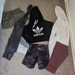 Lot of Adidas, Athleta, Lululemon, Lou & Grey